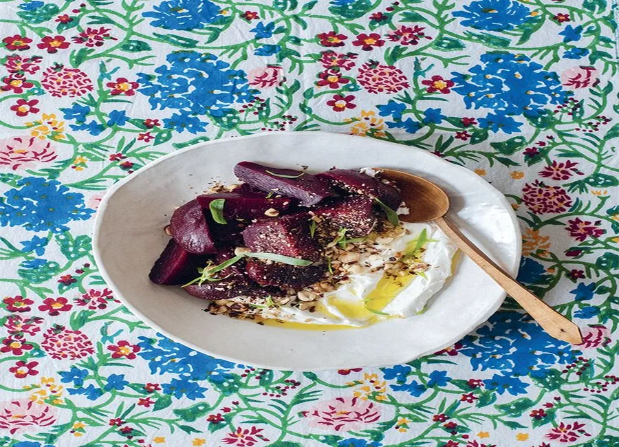 Betteraves rôties et dukkah aux noisettes