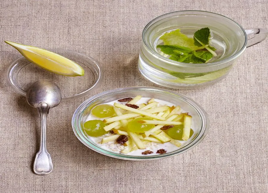 Birchermuesli aux raisins