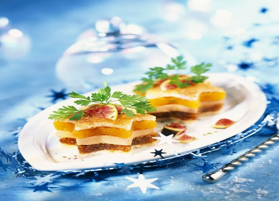 Bouchées de foie gras à la mangue caramélisée