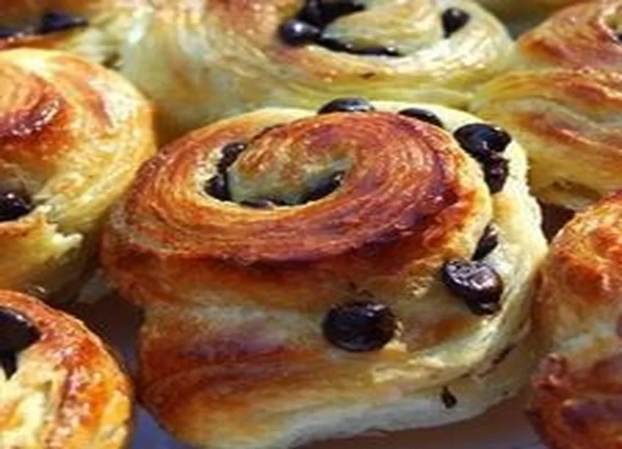 Brioches feuilletées aux pépites de chocolat