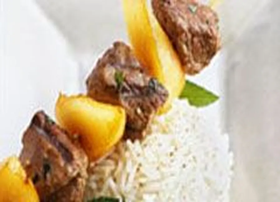 Brochettes d'agneau au melon