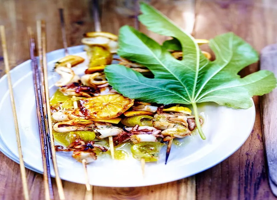 Brochettes d'encornets