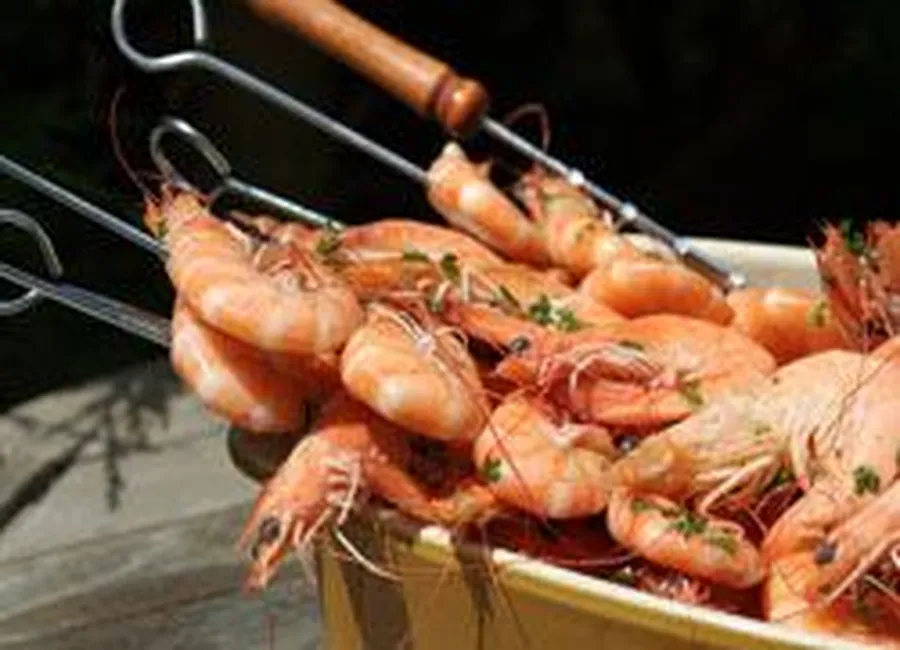 Brochettes de crevettes à la plancha