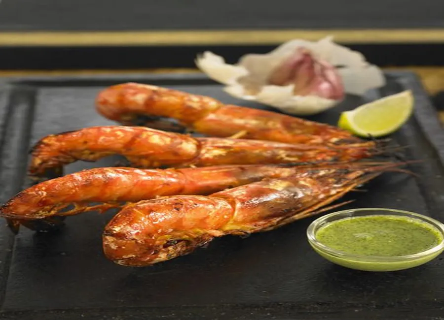 Brochettes de crevettes pimentées