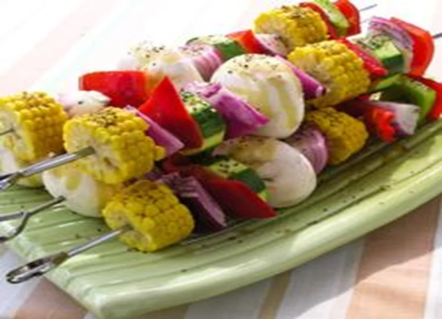 Brochettes de légumes bbq