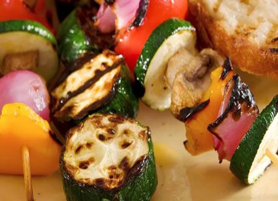 Brochettes de légumes à la plancha