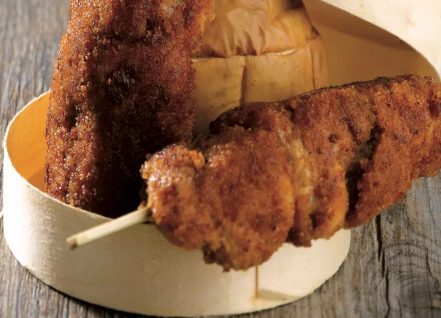 Brochettes de pintade au pain d'épice