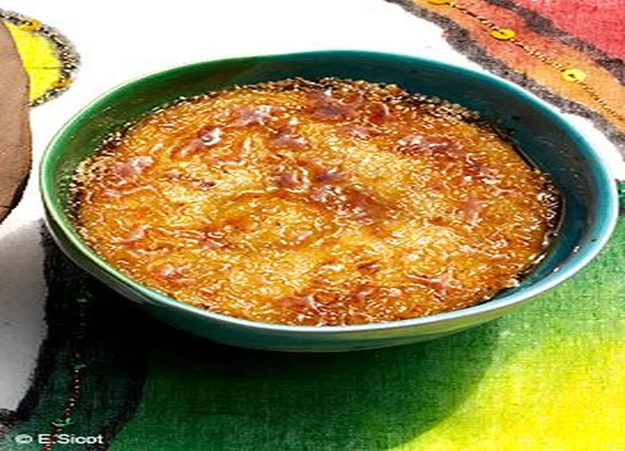 Crème catalane, miel, citron et cannelle