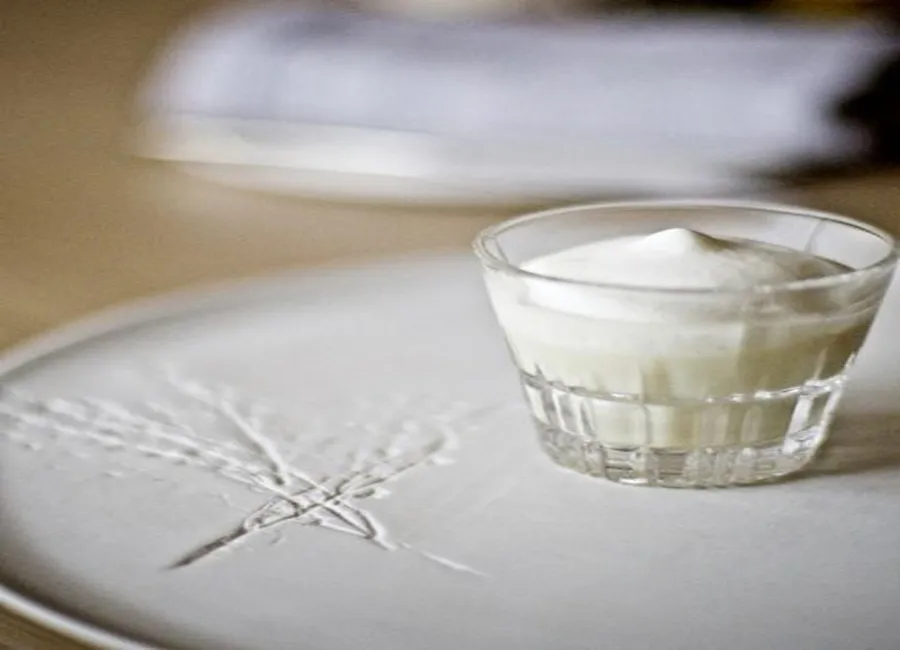 Cappuccino de petits pois