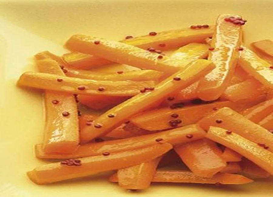 Carottes glacées à l'orange