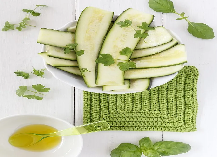Carpaccio de courgettes