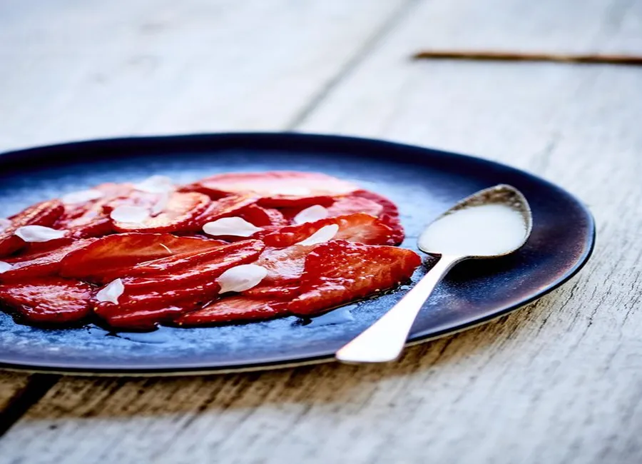 Carpaccio de fraises