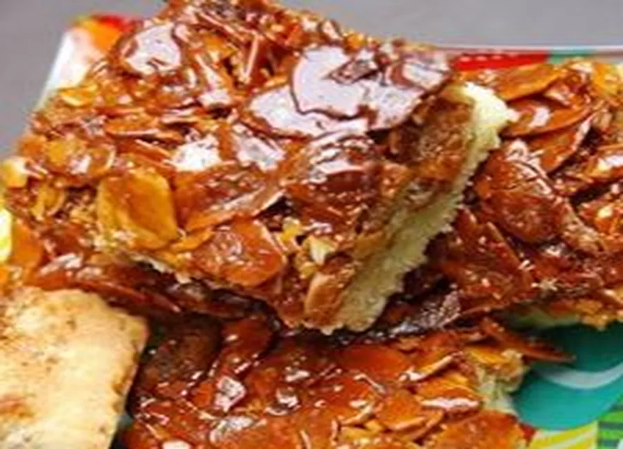 Carrés aux amandes caramel au miel