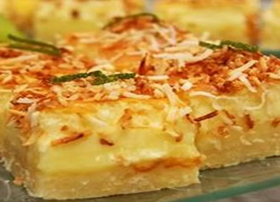 Carrés crémeux lime-coco