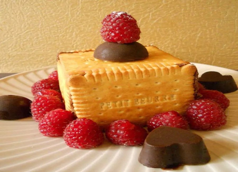 Charlotte framboise chocolat