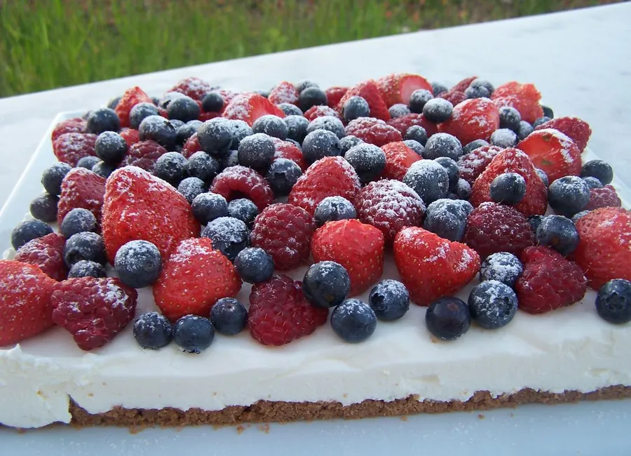Cheesecake au fromage blanc et fruits rouges
