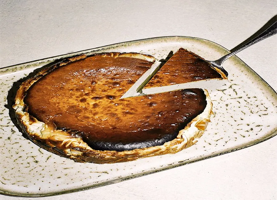 Cheesecake basque à la vanille