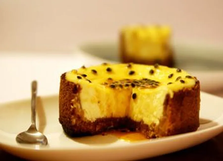 Cheesecake exotique et son caramel passion