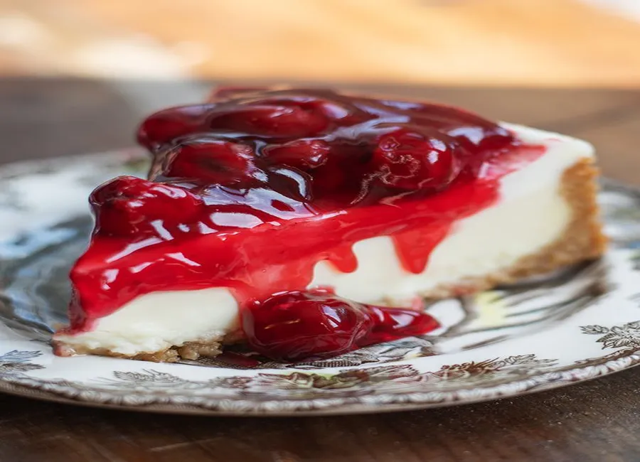 Cheesecake griottes et curry noir