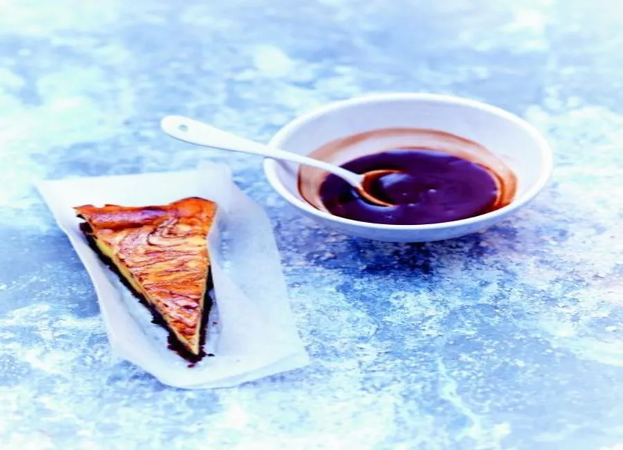 Cheesecake marbré au brownie