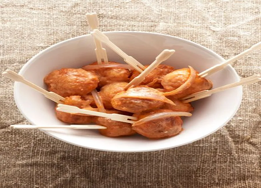 Chic : boulettes de crabe aurore
