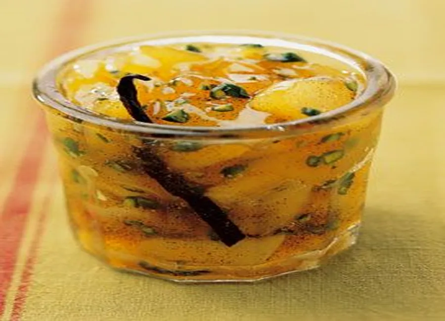 Confiture de pommes aux pistaches