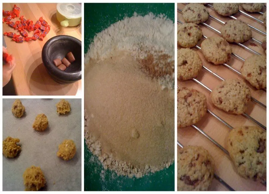 Cookies flocons d'avoine et daims