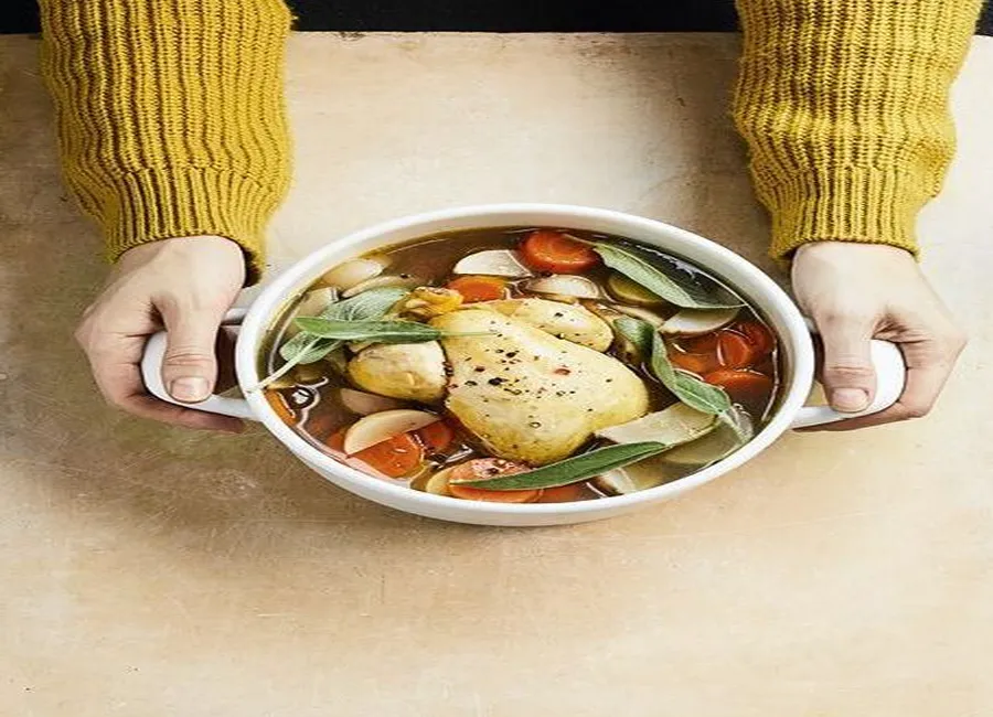 Coquelets pochés en pot-au-feu