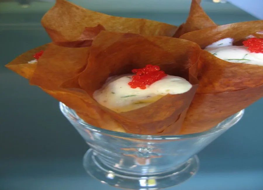Cornet saumon chantilly aneth