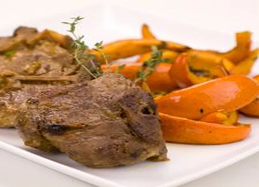 Côtes dagneau à la citrouille