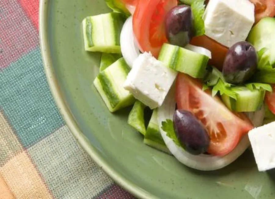 Courgettes à la feta et à la coriandre