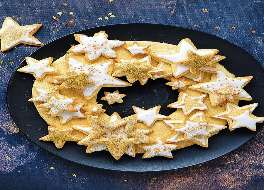 Couronne de sablés à l'orange