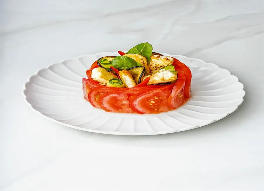 Couronne de tomates et fingers de feta