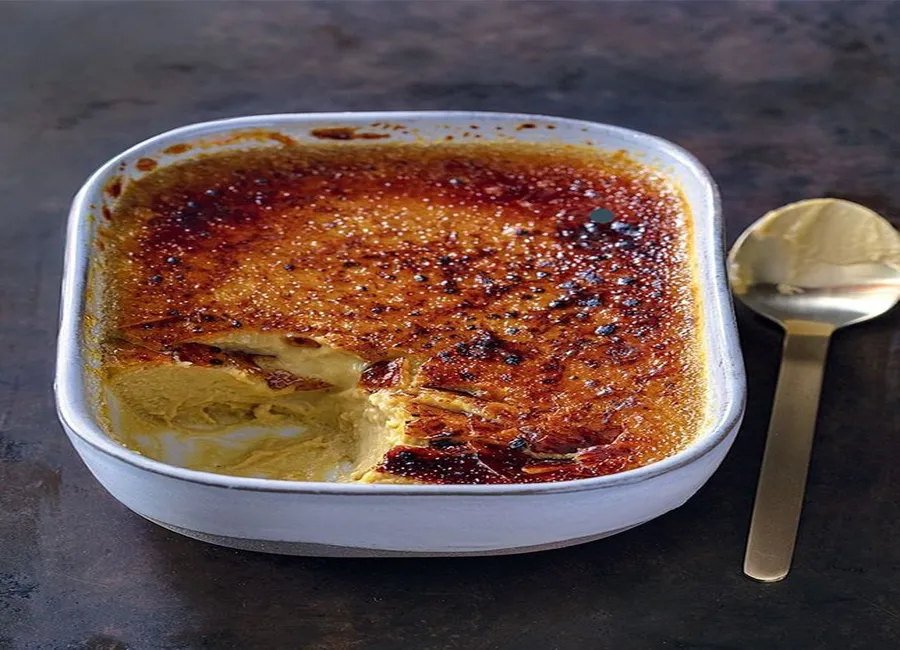 Crème brûlée à la pistache