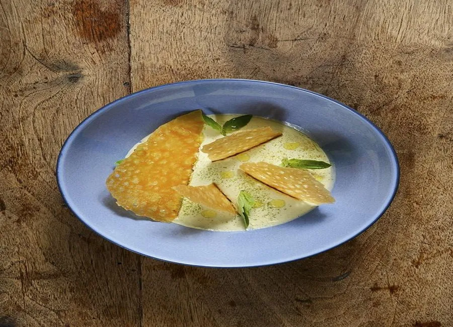 Crème brûlée » au basilic
