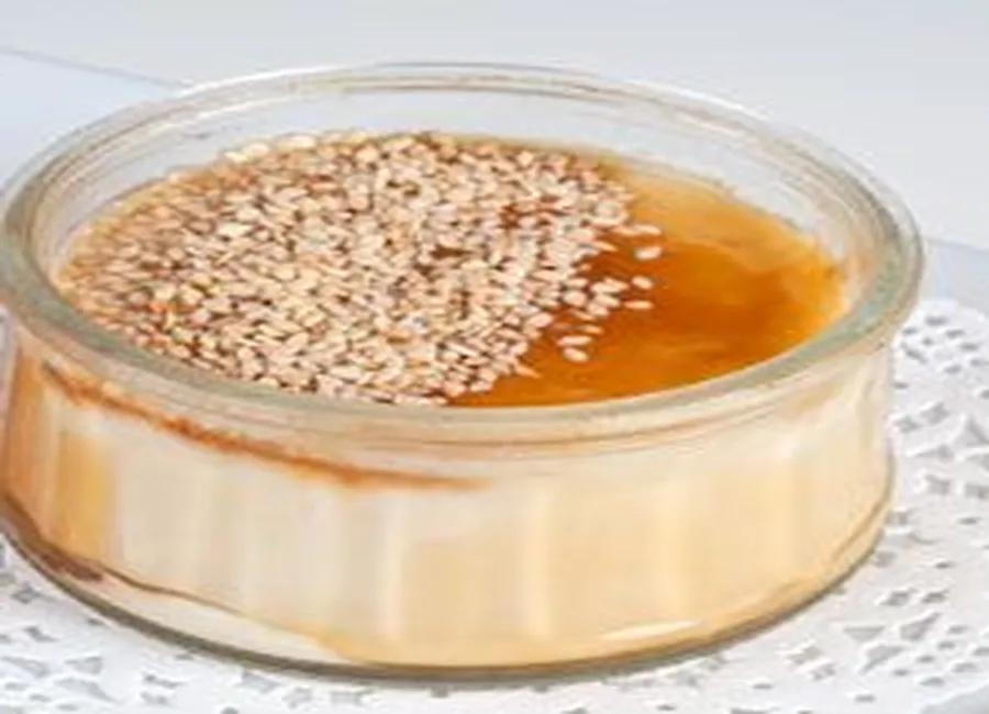 Crème brulée au sésame rôti