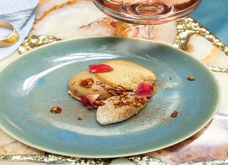 Crème butterscotch, biscuits épices chaï