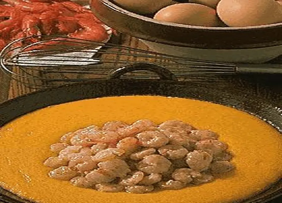 Crème d'oeufs aux crevettes