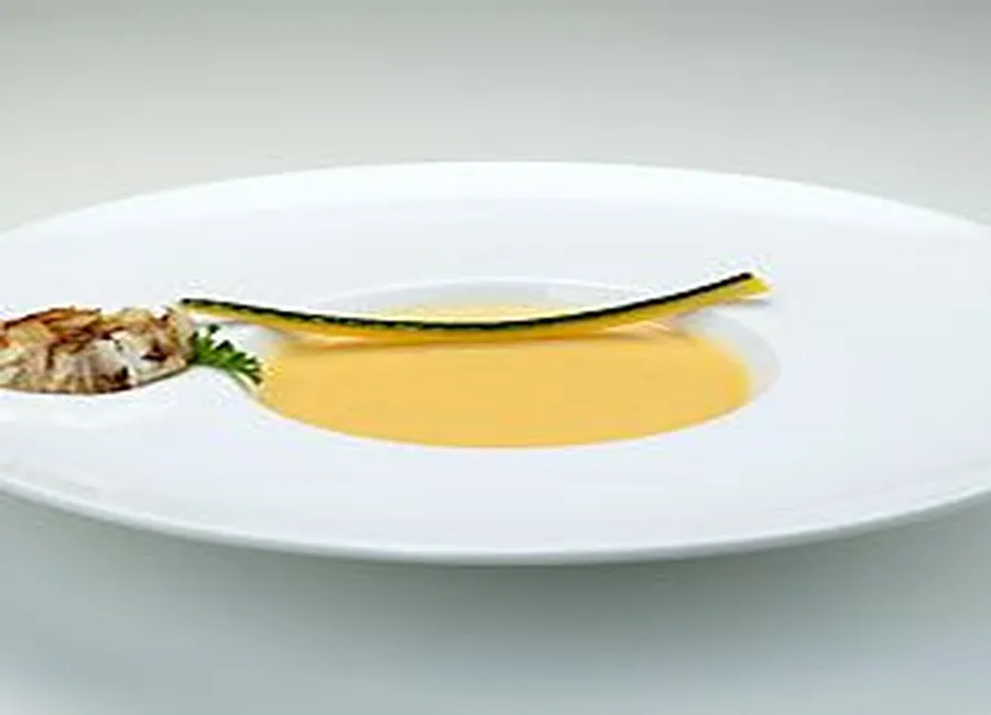 Crème de courge et ail rôti