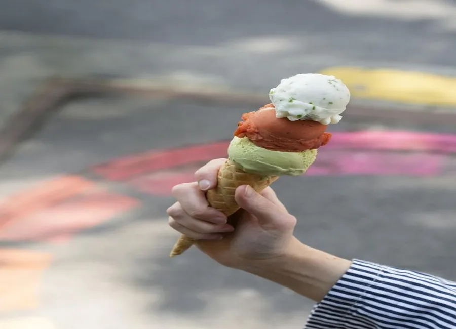 Crème glacée au pistou