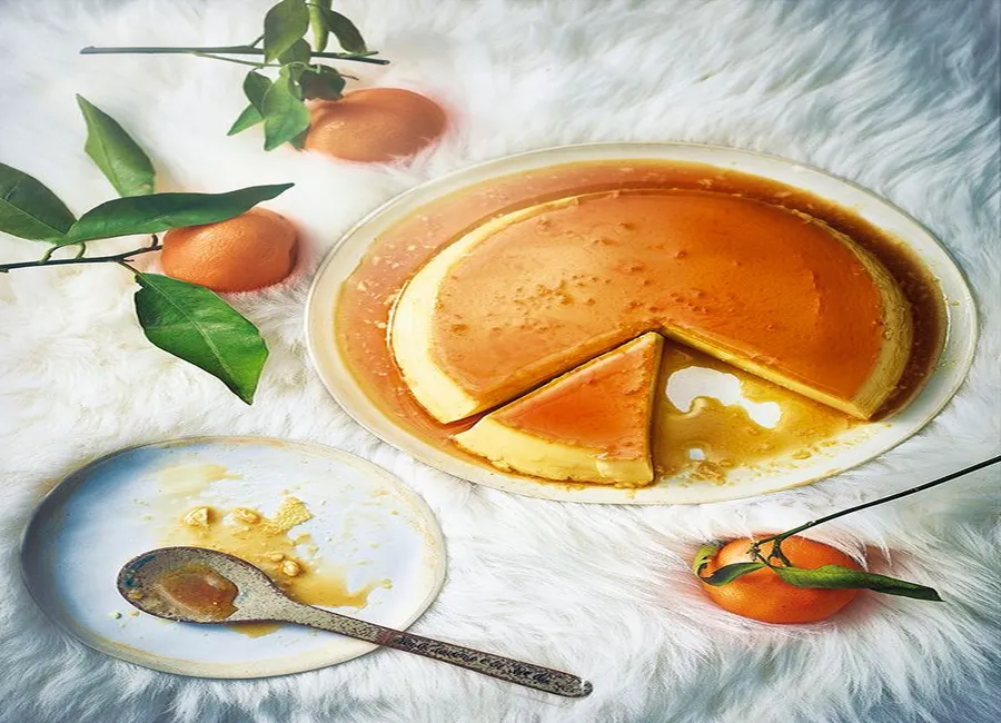 Crème renversée, caramel aux clémentines