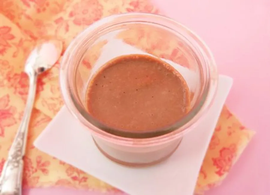 Crème végétarienne au café et chocolat blanc
