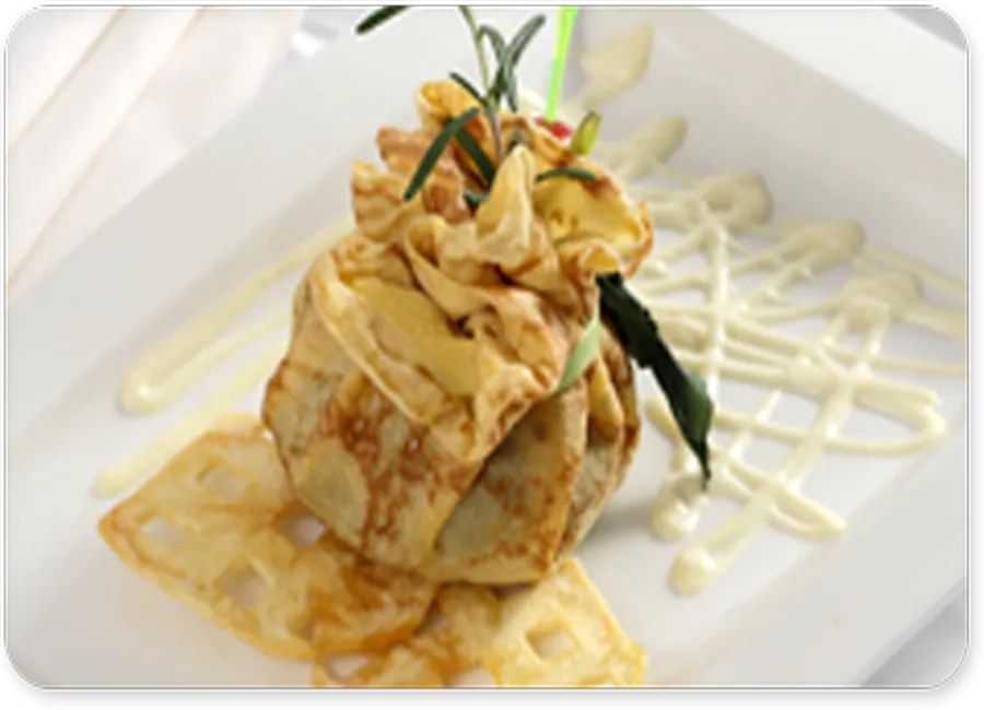 Crêpes aux oignons