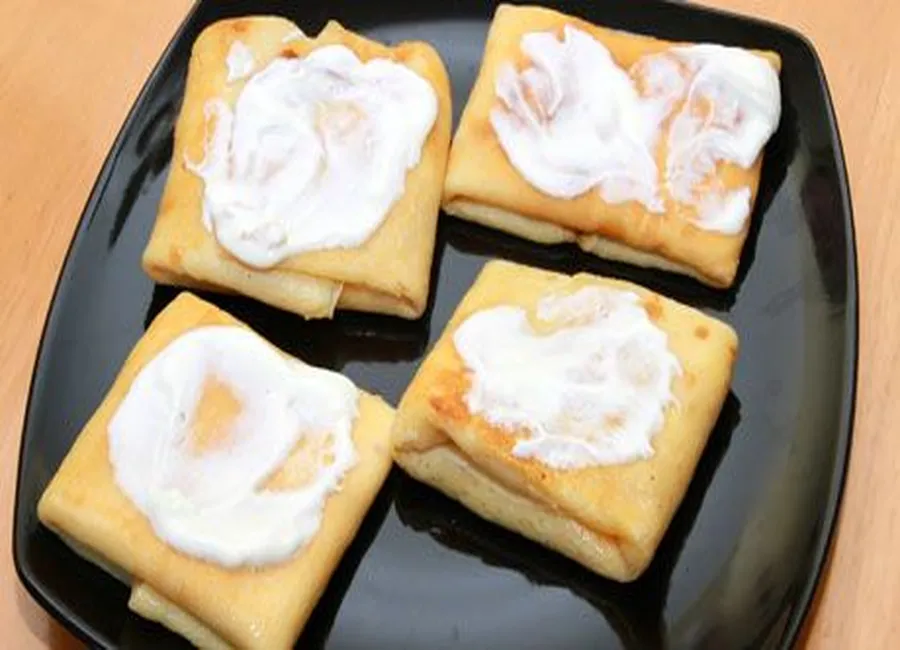 Crêpes fraîches au yaourt pour les enfants