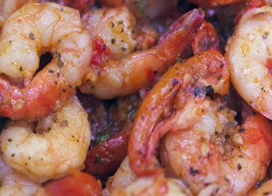 Crevettes au vinaigre de xérès