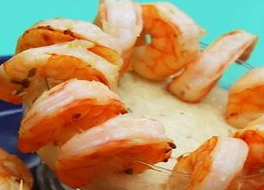 Crevettes grillées à la noix de coco