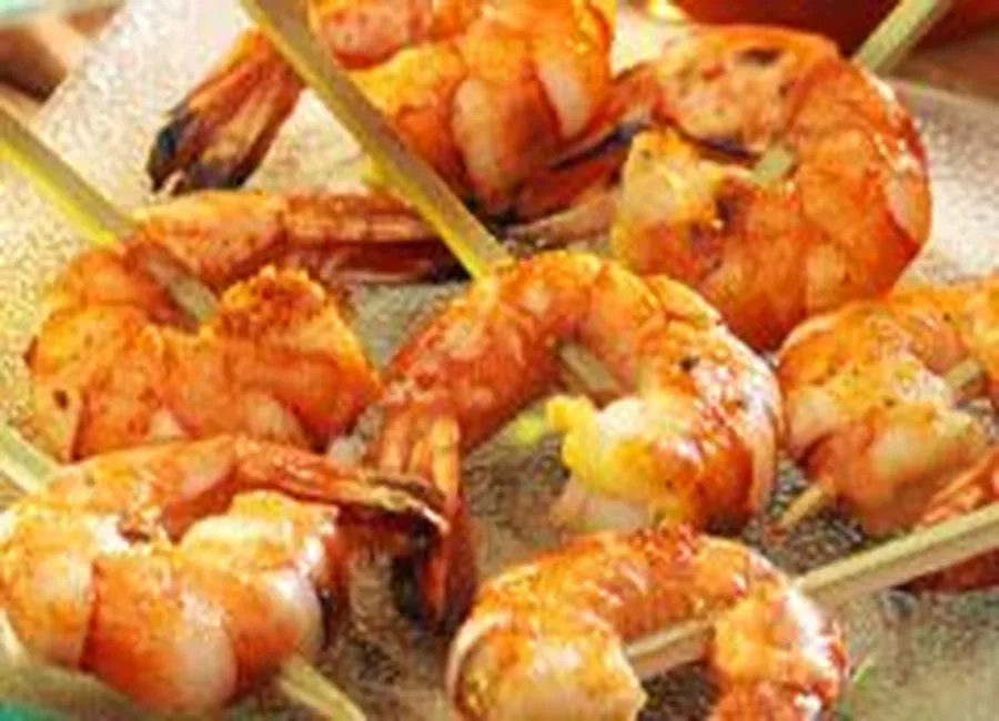Crevettes sauce cacahuètes