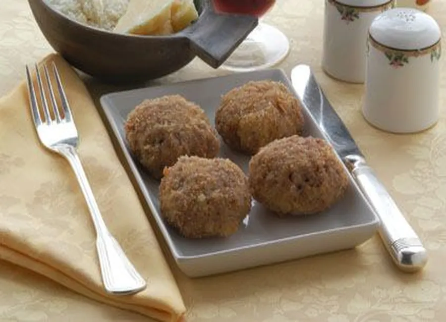 Croquettes de crabe à l'oignon