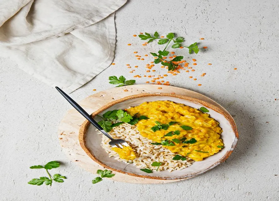 Dahl de lentilles corail
