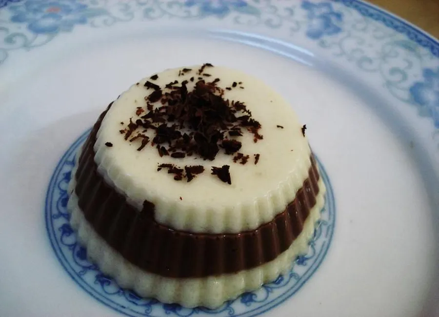 Entremet menthe poivrée – chocolat à l'agar-agar